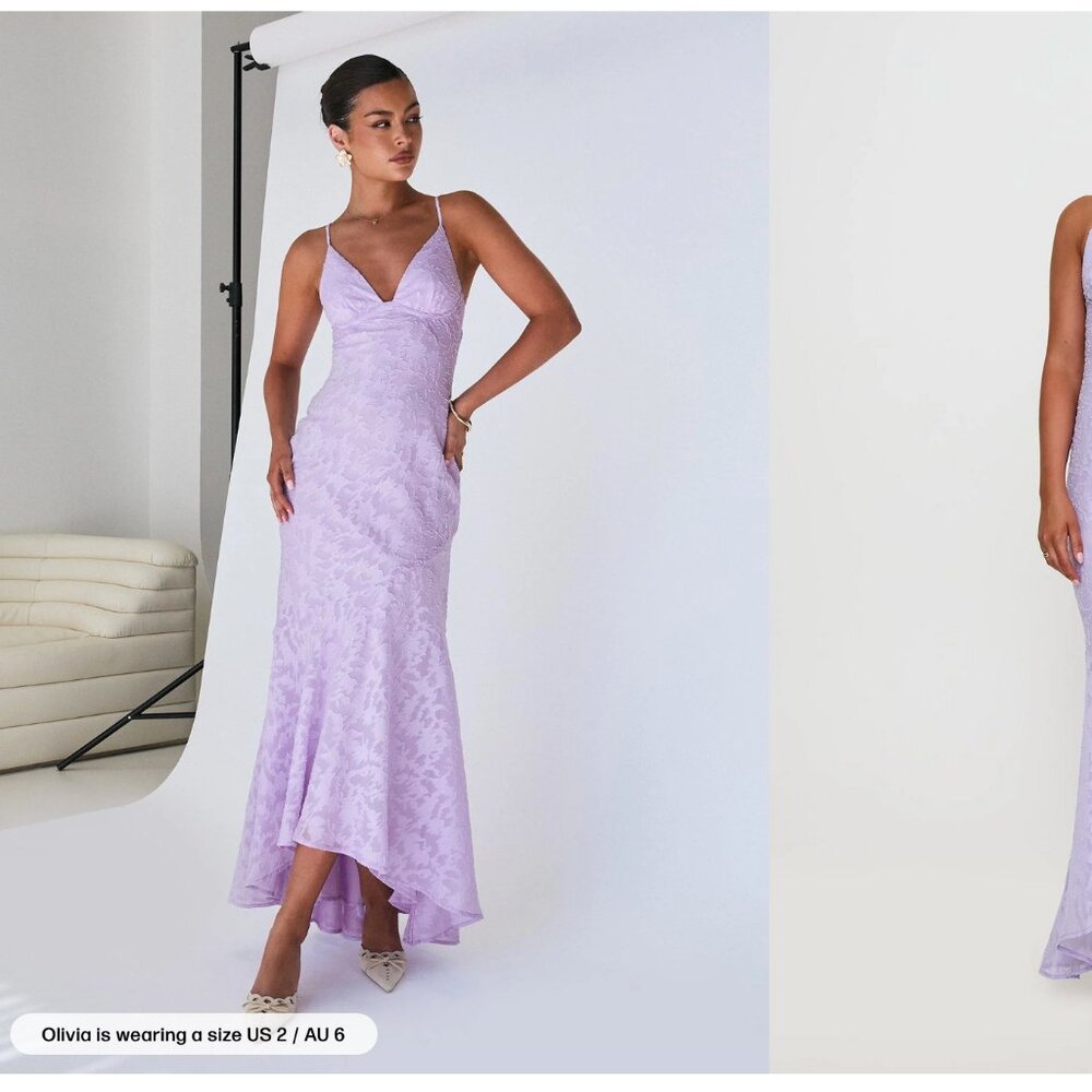 Princess Polly Cyrene Maxi Dress in Lilac